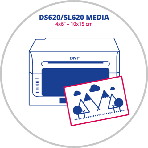 DNP DS620/SL620 4x6 inç (10x15 cm) Termal Fotoğraf Kağıdı