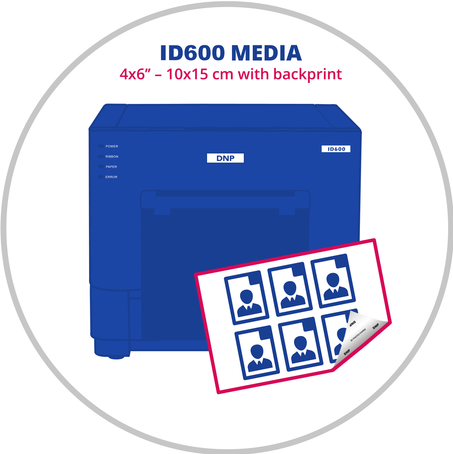 DNP ID600 4x6 inç (10x15 cm) Fotoğraf Kağıdı