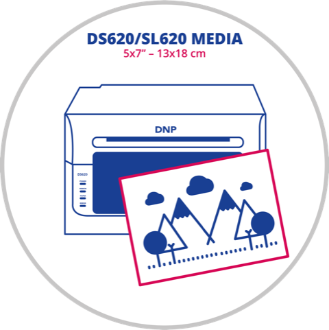 DNP DS620/SL620 5x7 inç (13x18 cm) Termal Fotoğraf Kağıdı