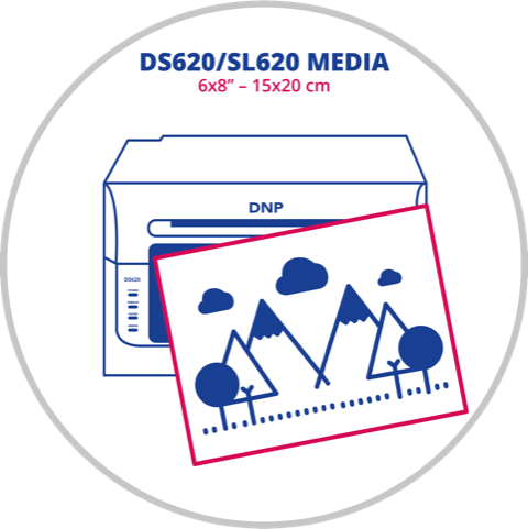 DNP DS620/SL620 6x8 inç (15x20 cm) Termal Fotoğraf Kağıdı