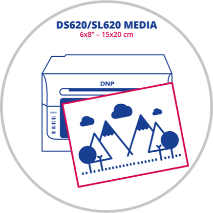 DNP DS620/SL620 6x8 inç (15x20 cm) Termal Fotoğraf Kağıdı