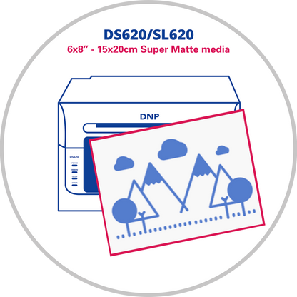 DNP DS620/SL620 6x8 inç (15×20 cm) Super Matte Luxury Digital Fotoğraf Kağıdı