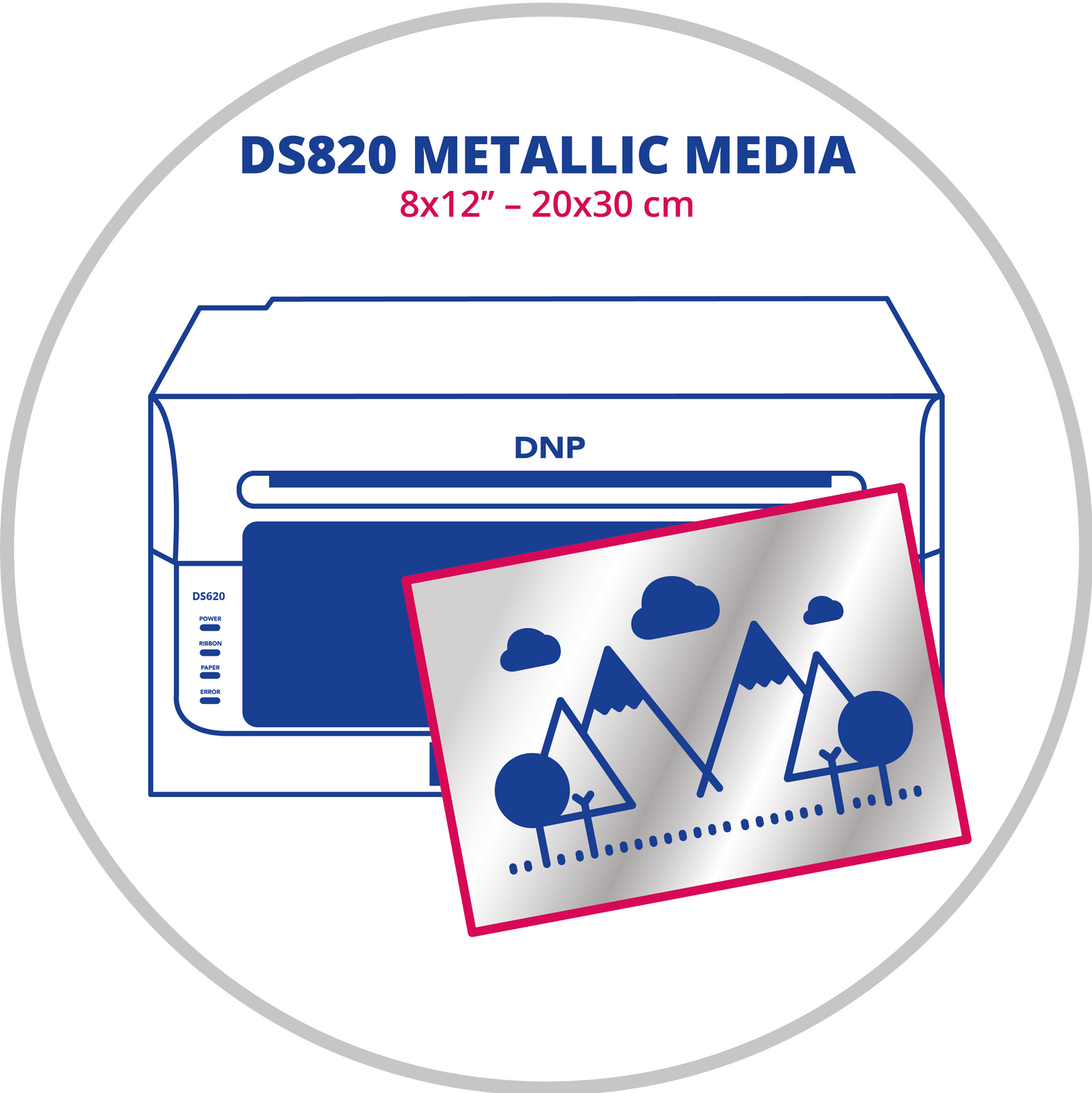 DNP DS820 8x12 inç (20x30 cm) Metallic Luxury Digital Fotoğraf Kağıdı