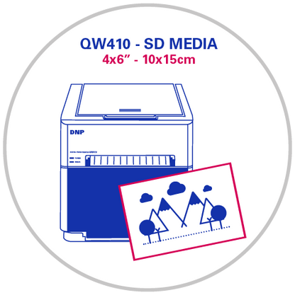 DNP QW410 4x6 inç (10x15 cm) Standard Digital Fotoğraf Kağıdı