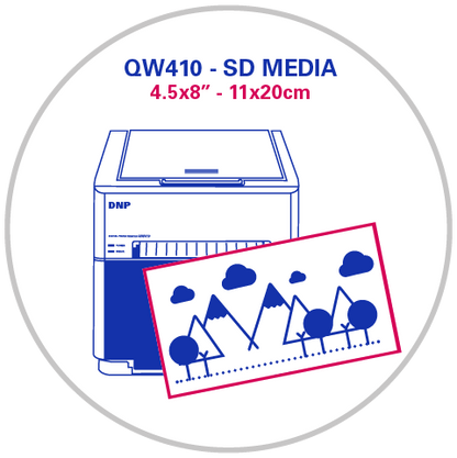 DNP QW410 4.5x8 inç (11x20 cm) Standard Digital Fotoğraf Kağıdı