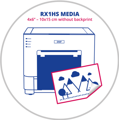 DNP DS‑RX1HS 4x6 inç (10x15 cm) Fotoğraf Kağıdı – Arka Baskısız