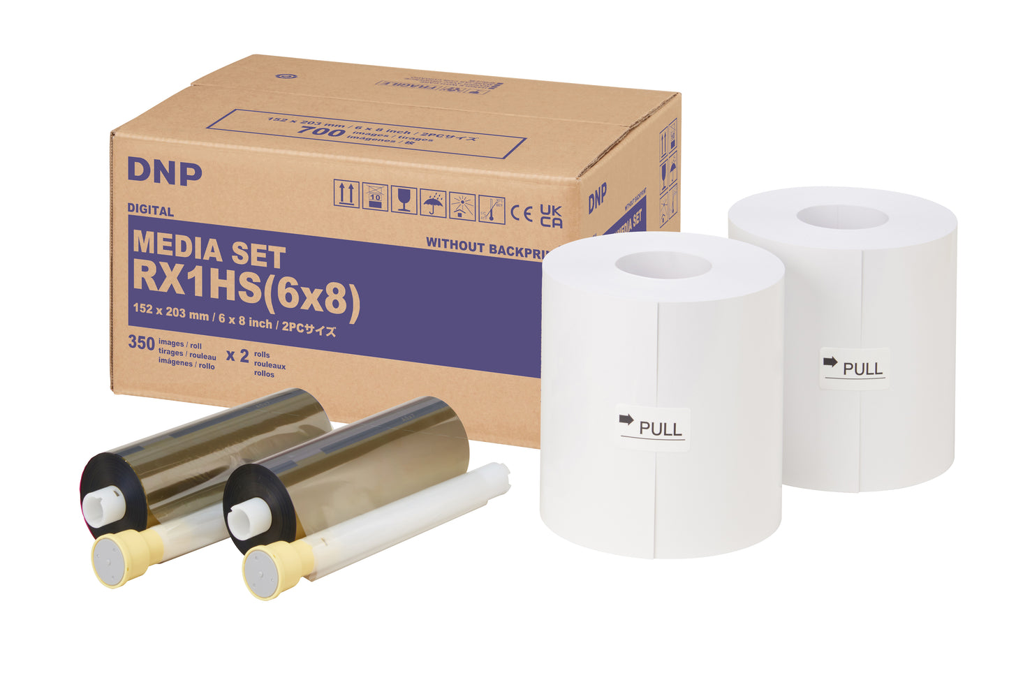 DNP DS‑RX1HS 6x8 inç (15x20 cm) Fotoğraf Kağıdı – Arka Baskısız