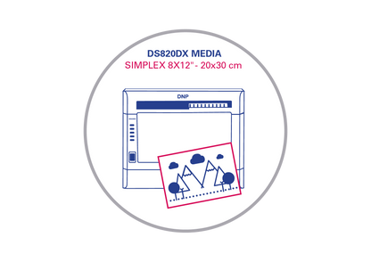DNP DS820DX Simplex 8x12 inç (20x30 cm) Premium Digital Fotoğraf Kağıdı